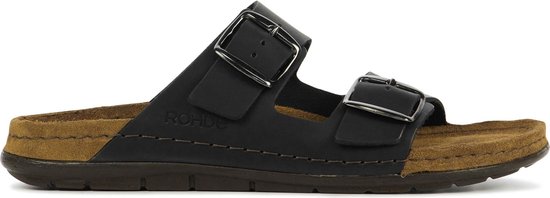 Rohde Slippers Vrouwen - 5865 - Maat 41 - Zwart | bol.com