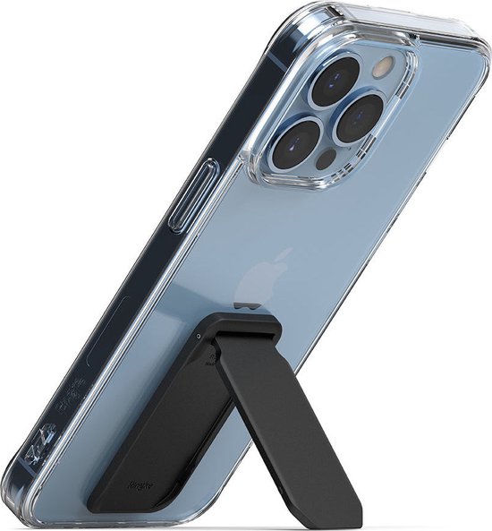 Ringke Outstanding Mini Kickstand voor Telefoonhoesjes Universele Standaard Zwart