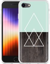 iPhone SE 2022 Hoesje Wood Simplicity - Designed by Cazy