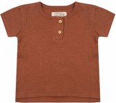 t-shirt Amber Brown junior katoen bruin maat 62