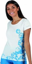 T-shirt Breezed dames katoen wit maat 48
