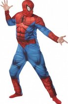 kostuum Spider-Man Deluxe heren rood/blauw maat M/L