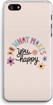 Case Company® - iPhone 5 / 5S / SE (2016) hoesje - Happy days - Soft Cover Telefoonhoesje - Bescherming aan alle Kanten en Schermrand