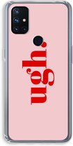 Case Company® - OnePlus Nord N10 5G hoesje - Ugh - Soft Cover Telefoonhoesje - Bescherming aan alle Kanten en Schermrand