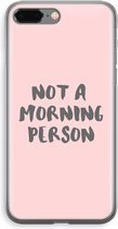 Case Company® - iPhone 8 Plus hoesje - Morning person - Soft Cover Telefoonhoesje - Bescherming aan alle Kanten en Schermrand