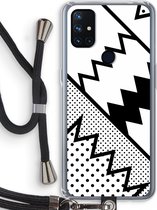 Case Company® - OnePlus Nord N10 5G hoesje met Koord - Pop Art #5 - Telefoonhoesje met Zwart Koord - Bescherming aan alle Kanten en Over de Schermrand