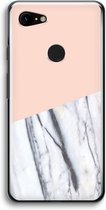 Case Company® - Google Pixel 3 hoesje - A touch of peach - Soft Cover Telefoonhoesje - Bescherming aan alle Kanten en Schermrand