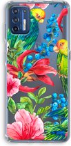 Case Company® - Motorola Moto G9 Plus hoesje - Papegaaien - Soft Cover Telefoonhoesje - Bescherming aan alle Kanten en Schermrand