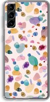 Case Company® - Samsung Galaxy S21 Plus hoesje - Terrazzo Memphis - Soft Cover Telefoonhoesje - Bescherming aan alle Kanten en Schermrand