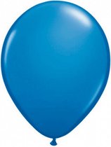 ballonnenset 13 cm latex blauw 100 stuks
