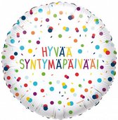 ballon Confetti Verjaardag folie Fins
