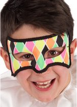 verkleedmasker Harlekijn junior one-size