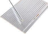 rietjes 20 cm papier zilver 20 stuks