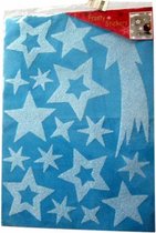 raamsticker sterren 49 x 69 cm wit