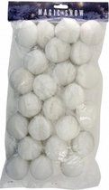 kerstslinger sneeuwballen 270 cm synthetisch wit