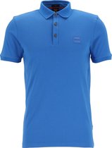 HUGO BOSS Passenger slim fit polo - stretch heren polo korte mouw - kobaltblauw -  Maat: S