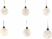 kerstballen verlicht led 8 cm glas parelmoer