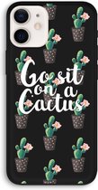 Case Company® - iPhone 12 hoesje - Cactus quote - Biologisch Afbreekbaar Telefoonhoesje - Bescherming alle Kanten en Schermrand