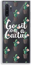 Case Company® - Samsung Galaxy Note 10 Plus hoesje - Cactus quote - Soft Cover Telefoonhoesje - Bescherming aan alle Kanten en Schermrand