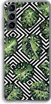 Case Company® - Samsung Galaxy S21 hoesje - Geometrische jungle - Soft Cover Telefoonhoesje - Bescherming aan alle Kanten en Schermrand