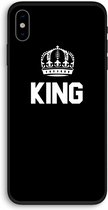 Case Company® - iPhone XS hoesje - King zwart - Biologisch Afbreekbaar Telefoonhoesje - Bescherming alle Kanten en Schermrand