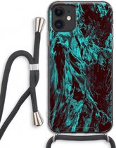 Case Company® - iPhone 11 hoesje met Koord - Ice Age - Telefoonhoesje met Zwart Koord - Extra Bescherming aan alle Kanten en Over de Schermrand