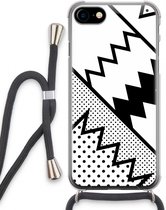 Case Company® - iPhone SE 2020 hoesje met Koord - Pop Art #5 - Telefoonhoesje met Zwart Koord - Extra Bescherming aan alle Kanten en Over de Schermrand