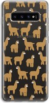 Case Company® - Samsung Galaxy S10 4G hoesje - Alpacas - Soft Cover Telefoonhoesje - Bescherming aan alle Kanten en Schermrand