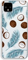 Case Company® - Google Pixel 4 XL hoesje - Kokosnoot - Soft Cover Telefoonhoesje - Bescherming aan alle Kanten en Schermrand