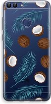 Case Company® - Huawei P Smart (2018) hoesje - Kokosnoot - Soft Cover Telefoonhoesje - Bescherming aan alle Kanten en Schermrand