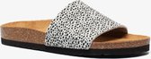 Hush Puppies dames bio slippers met cheetah print - Wit - Maat 37