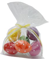 6x Oeufs de Pâques colorés en plastique/plastique 6 cm - Oeufs de Pâques pour branches de Pâques - Décorations de Pâques / décorations de Pasen