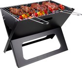 Bol.com BBQ Collection Barbecue - BBQ - Draagbaar - Opvouwbaar - losse Vuurschaal en Grillrooster - Zwart aanbieding