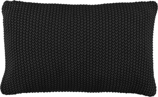 MARC O'POLO Nordic Knit Sierkussen Zwart - 30x60 cm