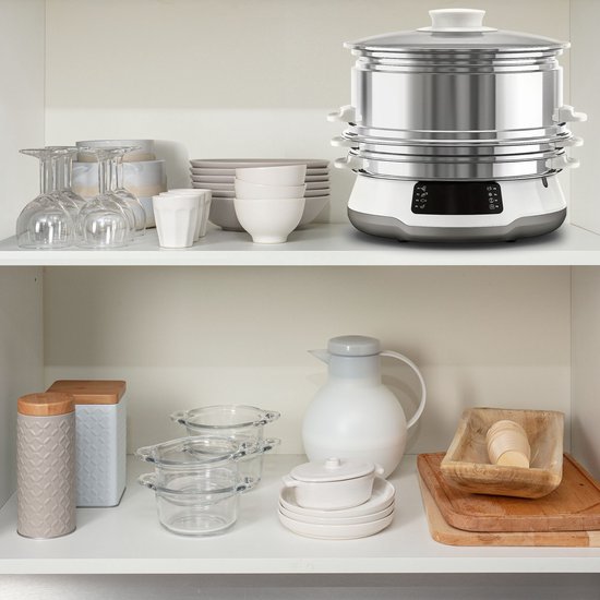 Tefal Convenient Series Deluxe VC502D - Stoomkoker - 3 Schalen - Timer - 1800W