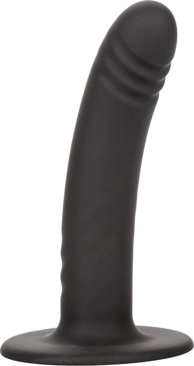 Goedkoopste Calexotics - Boundless Ridged - Geribbelde Strap-on Anaal Plug met Zuignap - Siliconen - Twee Maten - Zwart L