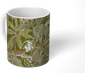 Mok - Jungle - Dieren - Vintage - Patroon - Mokken - 350 ML - Beker - Uitdeelcadeautjes