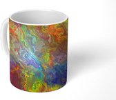 Mok - Regenboog - Waterverf - Patroon - Mokken - 350 ML - Beker - Uitdeelcadeautjes
