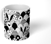 Mok - Patroon - Pasen - Paaseieren - 350 ML - Beker - Uitdeelcadeautjes