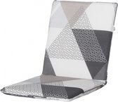 stapelstoelkussen Triangle 97 x 49 cm polykatoen grijs