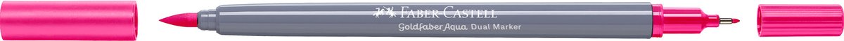 Faber-Castell - Duo aquarel marker - Goldfaber - roze 229 - brush / 0,6mm - FC-164529
