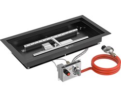 GoFire inbouwbrander rechthoek 56 x 28 | Flexibel