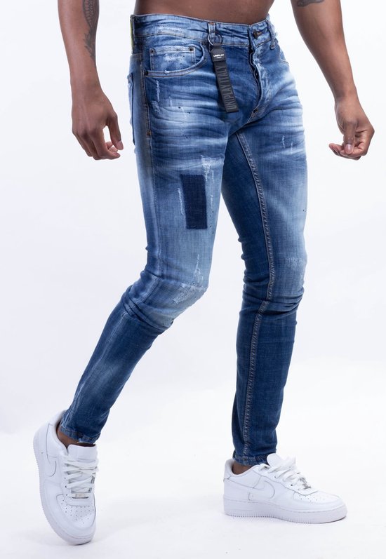 Heren Slim Fit Uniplay Jeans Aliquippa Blue Size : 34/32 | bol