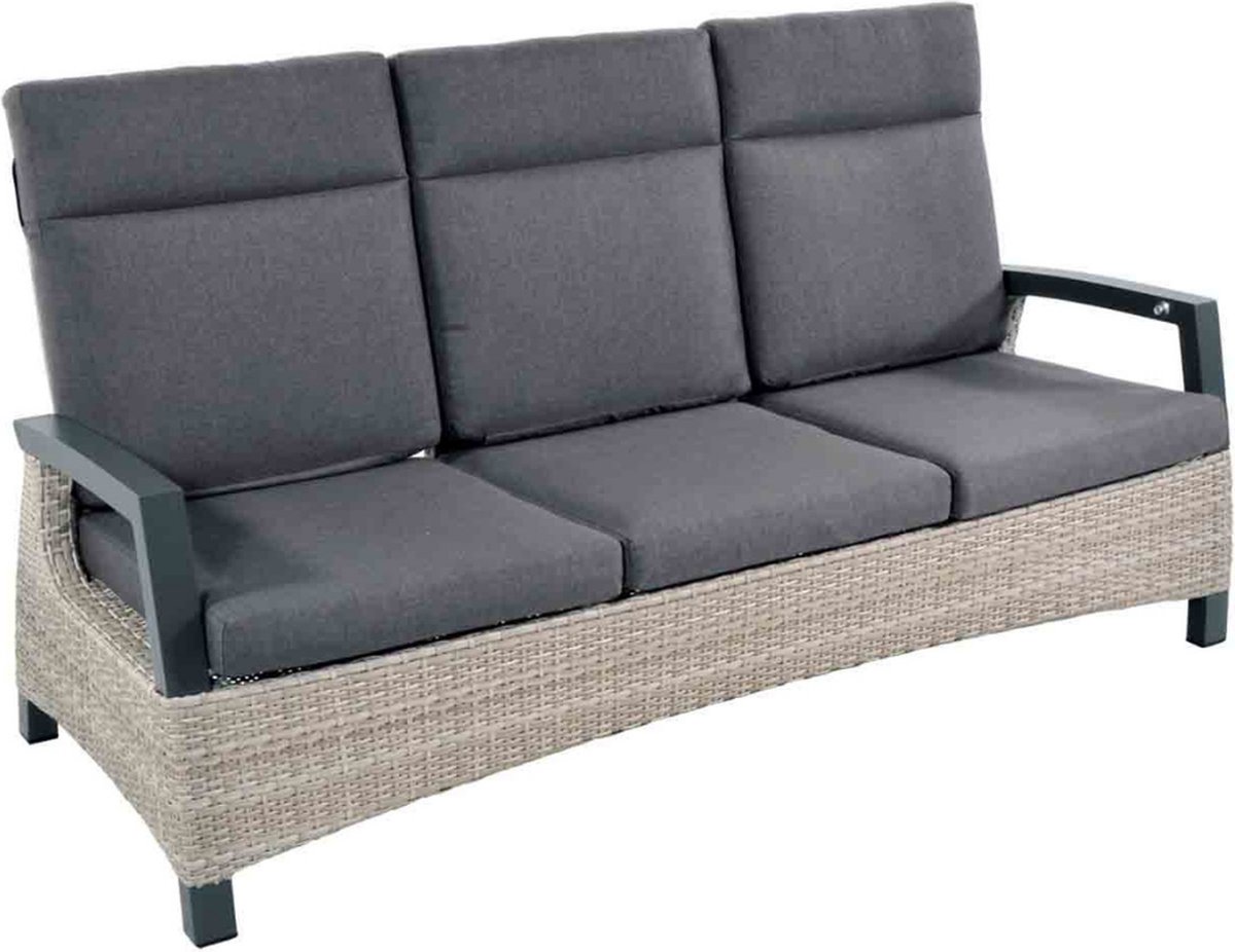 Lesli Living Prato Brick canapé lounge de jardin - réglable - aluminium