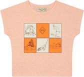 Smitten Organic - 'Safari - life in frqame board' cropped T-shirt