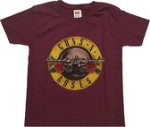Guns N' Roses - Classic Logo Kinder T-shirt - Kids tm 6 jaar - Rood
