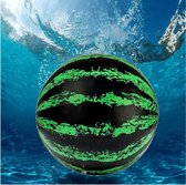 Ariko stevige onderwaterbal XXL | Onder water bal | Met water of lucht te vullen | Waterbal | Inclusief water vulstuk | 22,8 cm | Groen zwart