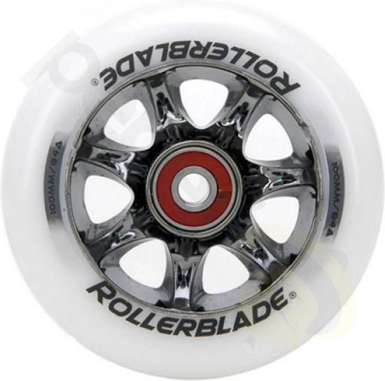 Rollerblade Spiral inline skate wielen met lagers (8 stuks) 100 mm