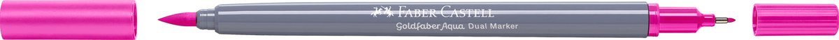 Faber-Castell - Duo aquarel marker - Goldfaber - purper 128 - brush / 0,6mm - FC-164628