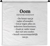 Tapisserie - Toile murale - Citations - Proverbes - 'Oncle' - Dictionnaire - 150x150 cm - Tapisserie